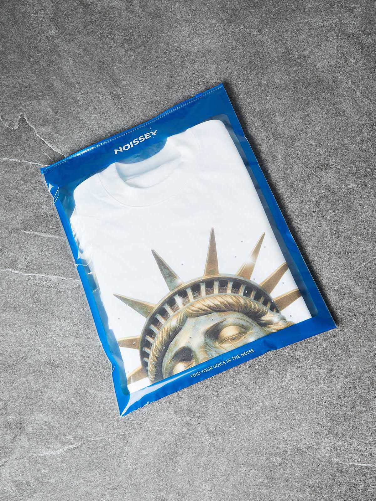 NOISSEY GOLDEN LIBERTY - BRONZE STATUE ICED OUT ART TEE