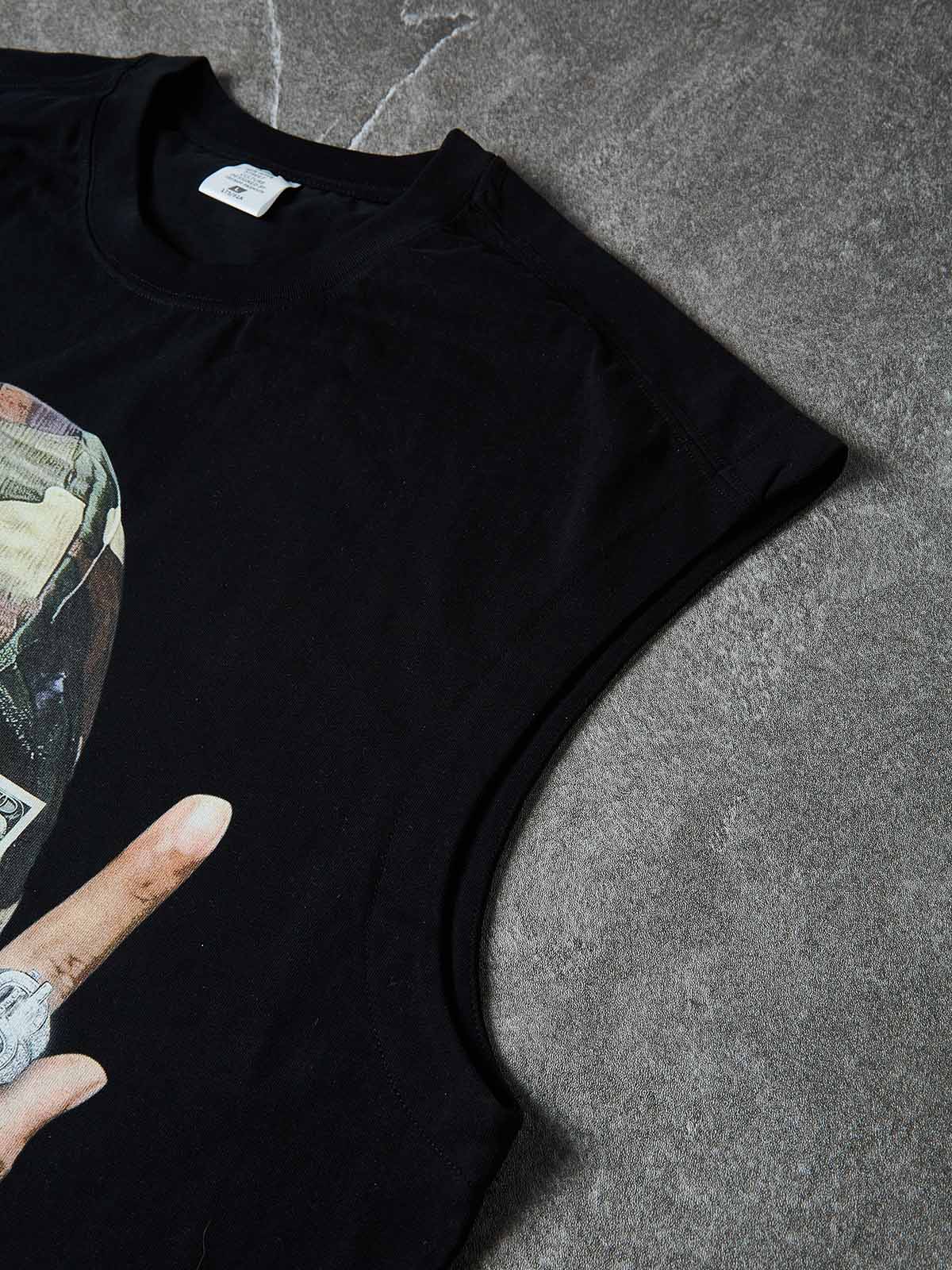 NOISSEY CAMO BANDANA MONEY VISION - ICED OUT FIGURE TANK TOP