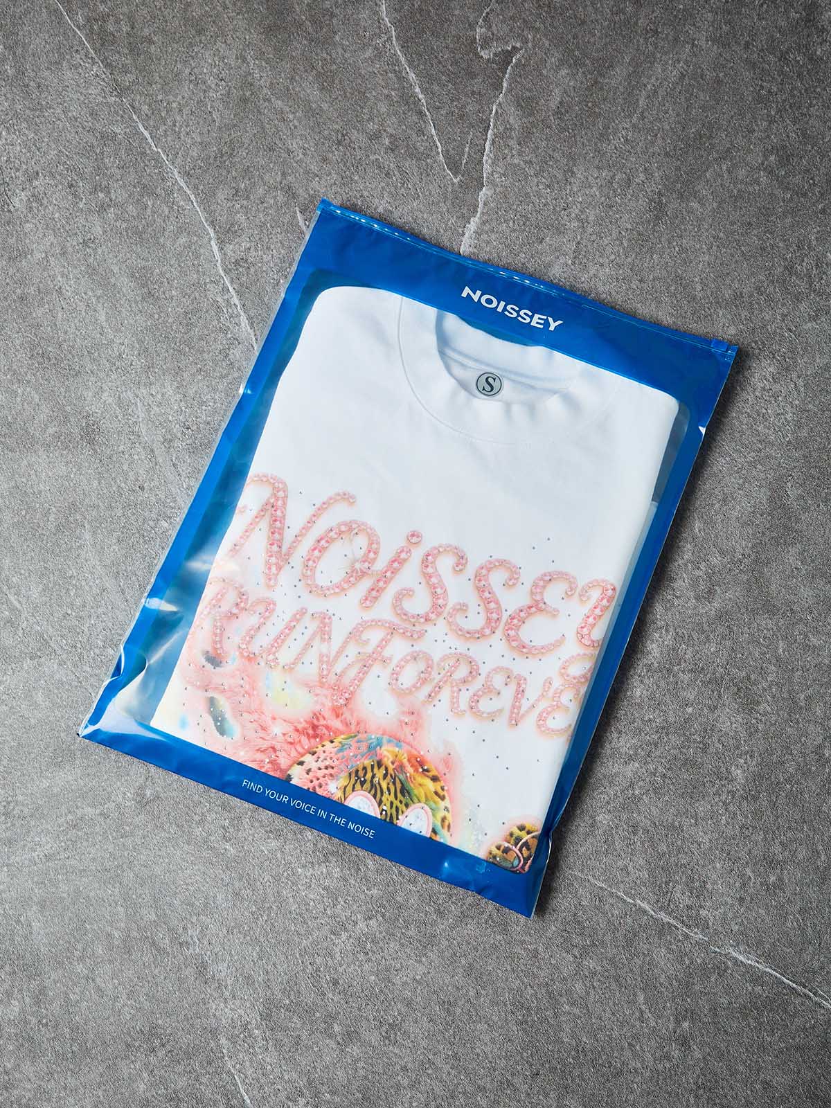 NOISSEY RUN FOREVER - LEOPARD FIREBALL PINK ICED OUT TEE