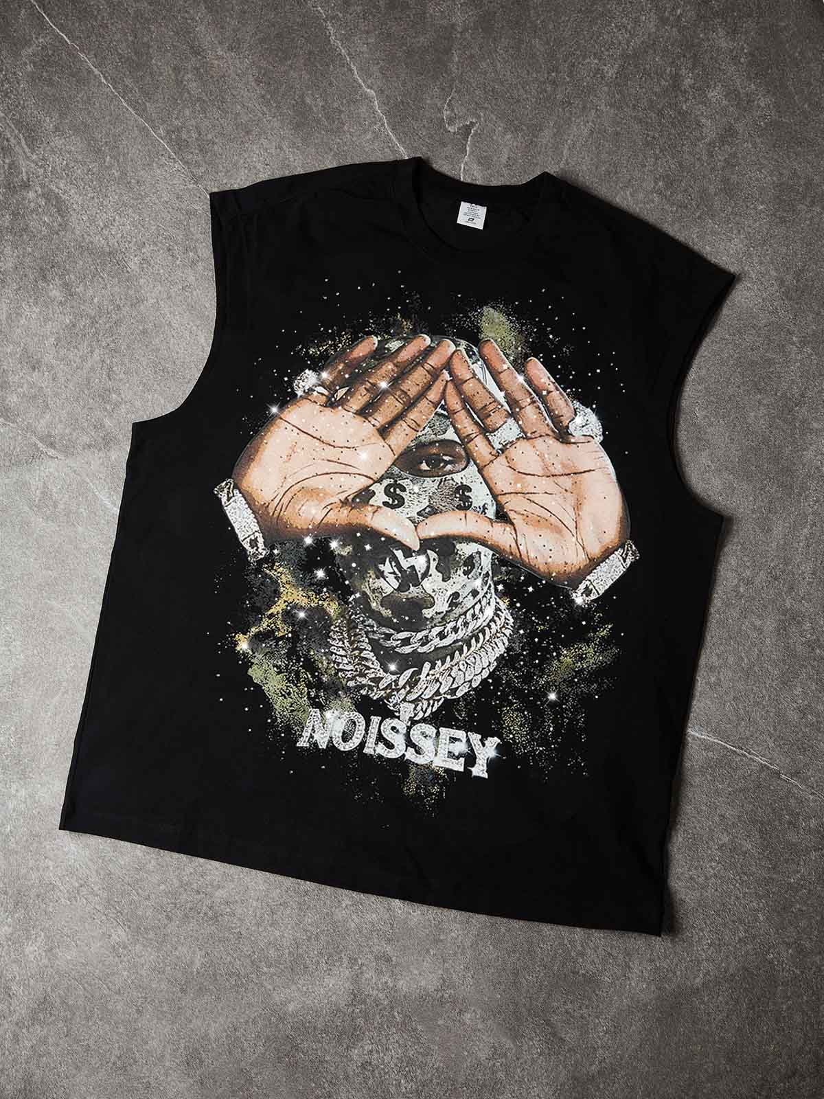 NOISSEY CAMO MASK - ICED OUT GESTURE ART TANK TOP