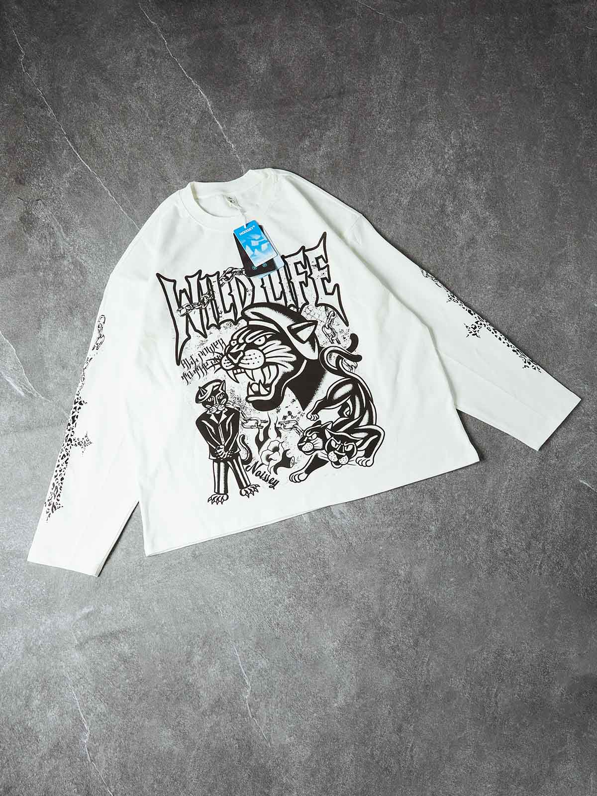 NOISSEY WILD LIFE PANTHER - OLDSCHOOL TATTOO ART Long sleeves TEE