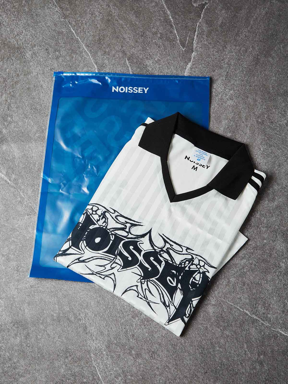 NOISSEY ATHLETIC FIT TRIBAL TOTEM GOTHIC CROSS SOCCER JERSEY