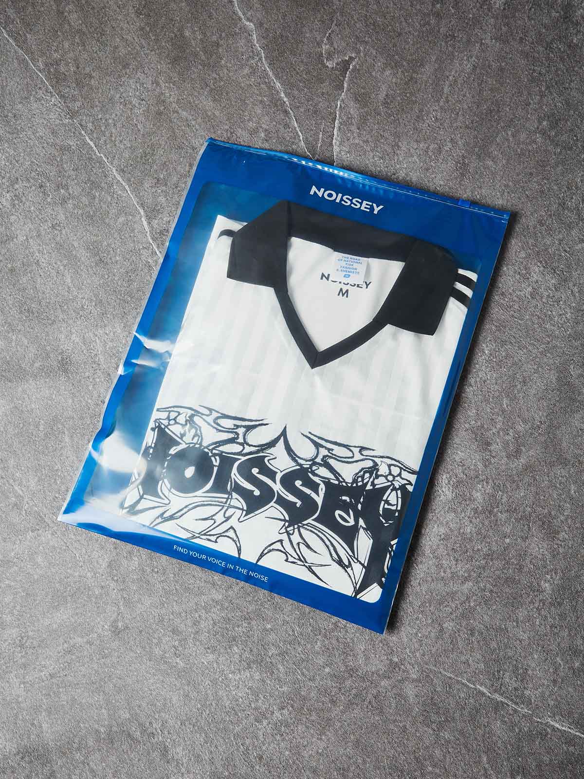 NOISSEY ATHLETIC FIT TRIBAL TOTEM GOTHIC CROSS SOCCER JERSEY