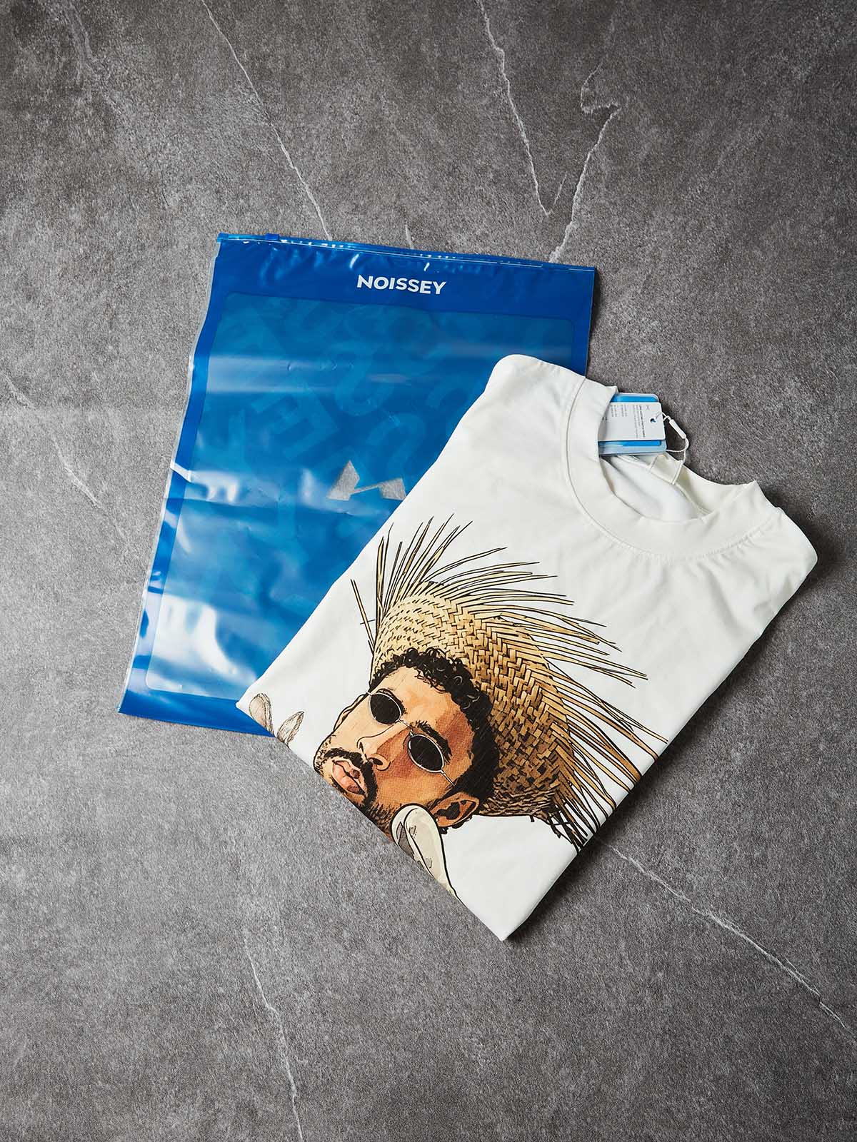 NOISSEY TROPICAL CHARACTER ART PRINT OVERSIZED T-SHIRT