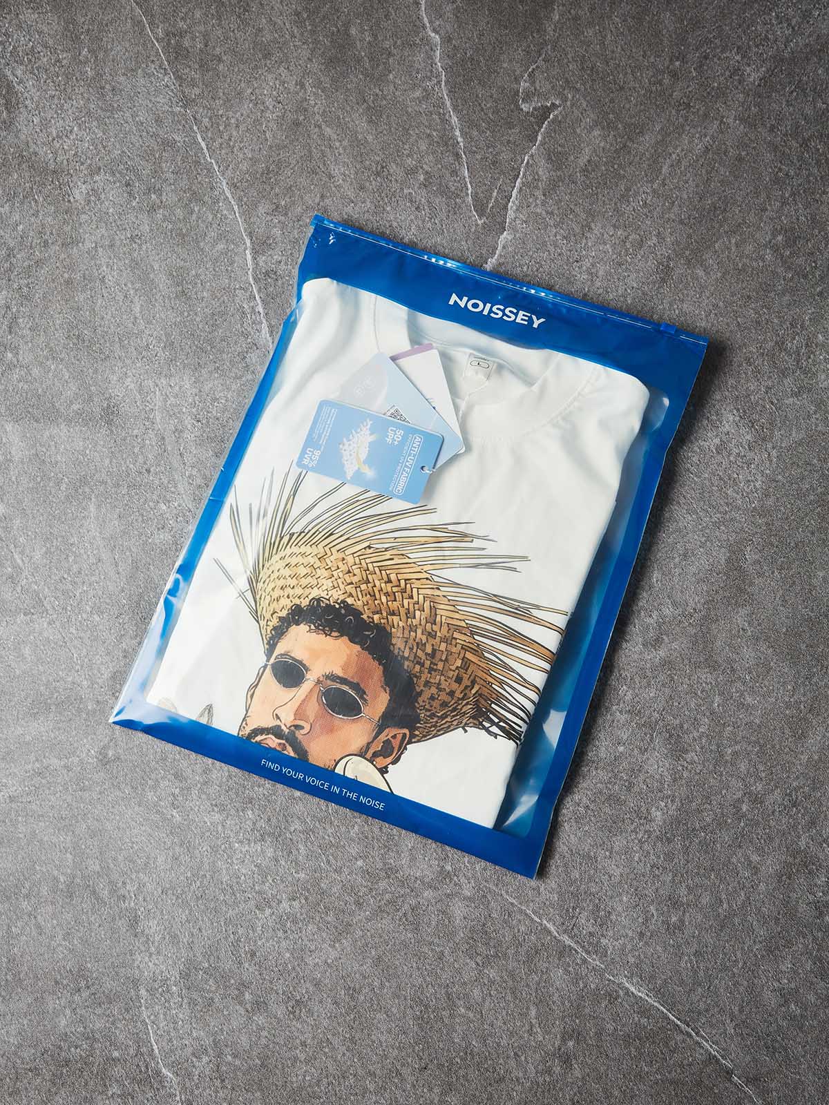 NOISSEY TROPICAL CHARACTER ART PRINT OVERSIZED T-SHIRT