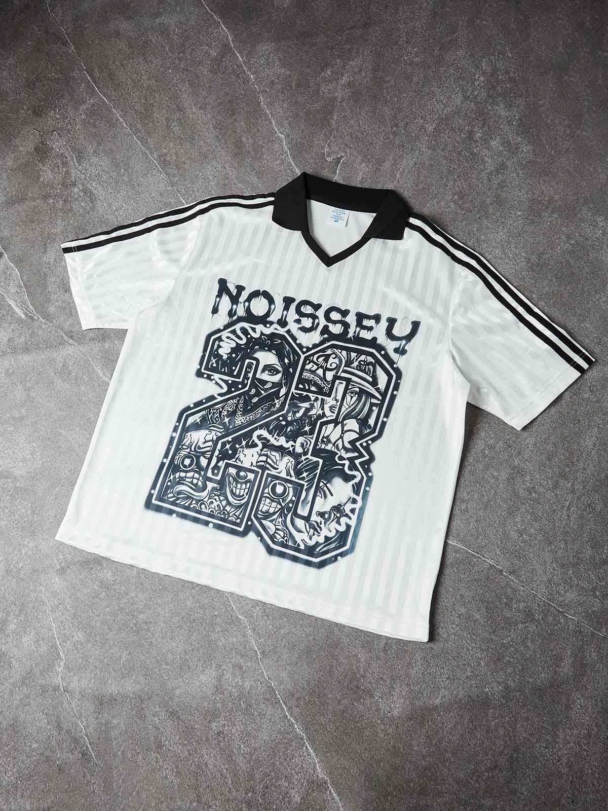 NOISSEY BLOKECORE STYLE CHICANO TATTOO GRAPHIC SOCCER JERSEY 23