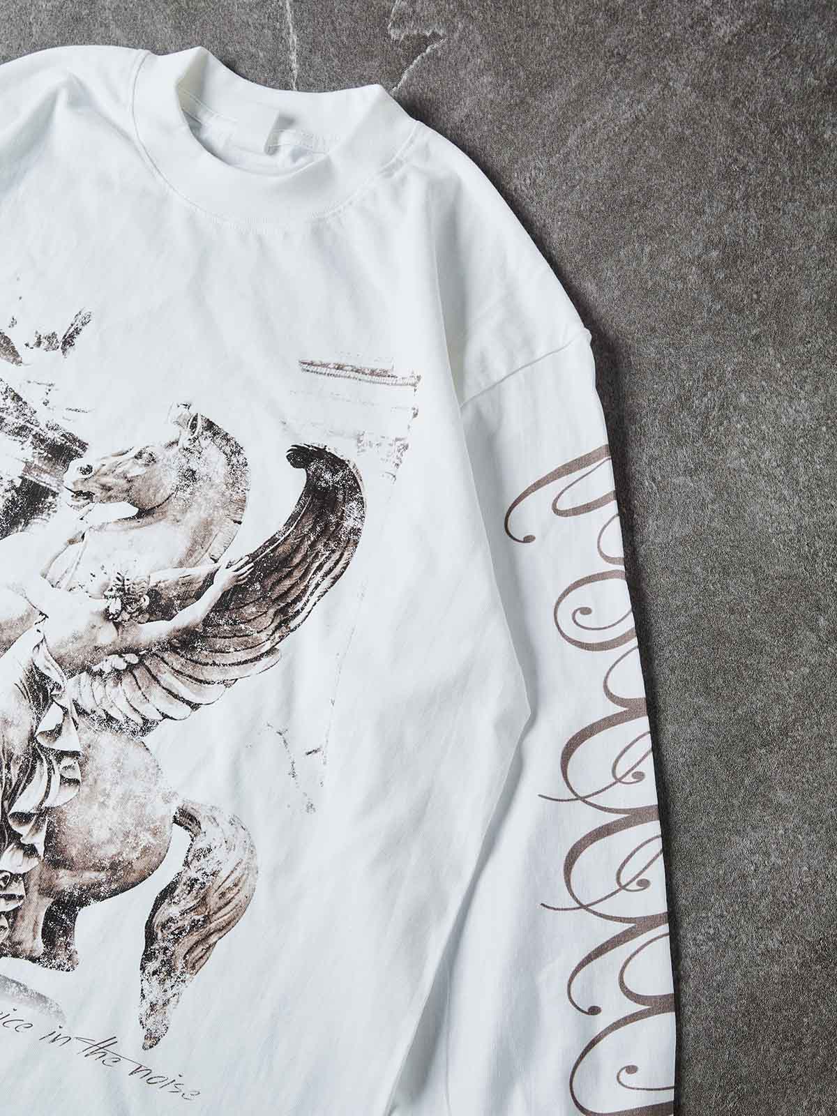 NOISSEY PEGASUS & TEMPLE VINTAGE GRAFT ART PRINT LONG SLEEVE