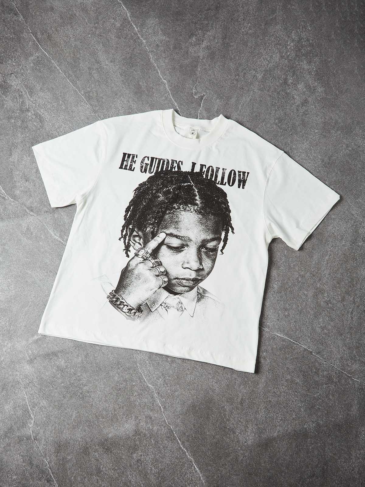 NOISSEY "HE GUIDES I FOLLOW" CHILD PRODIGY ART OVERSIZED T-SHIRT