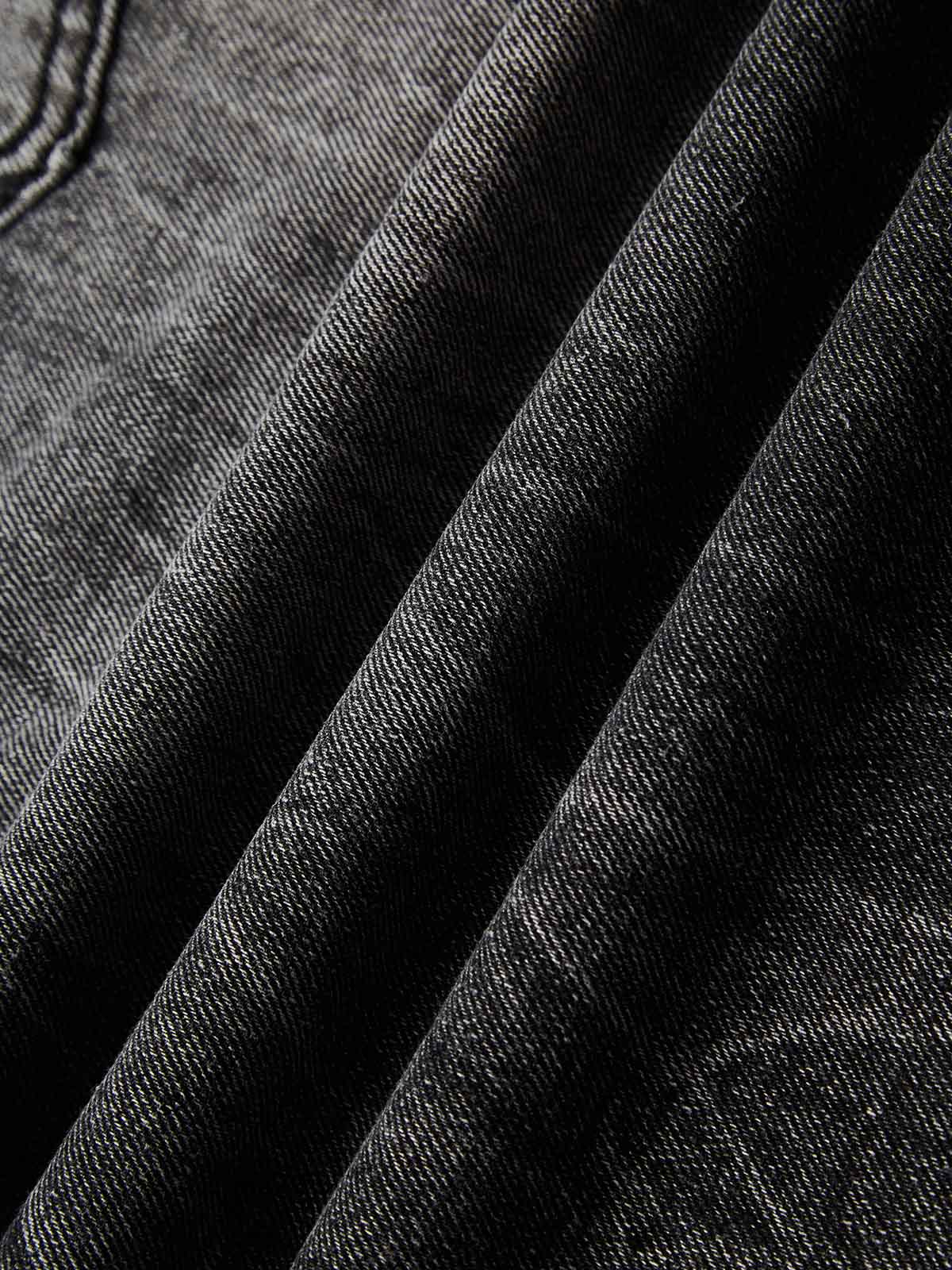 NOISSEY "PEACE & LOVE" Dove Anti-War Graphic Distressed Denim Shorts