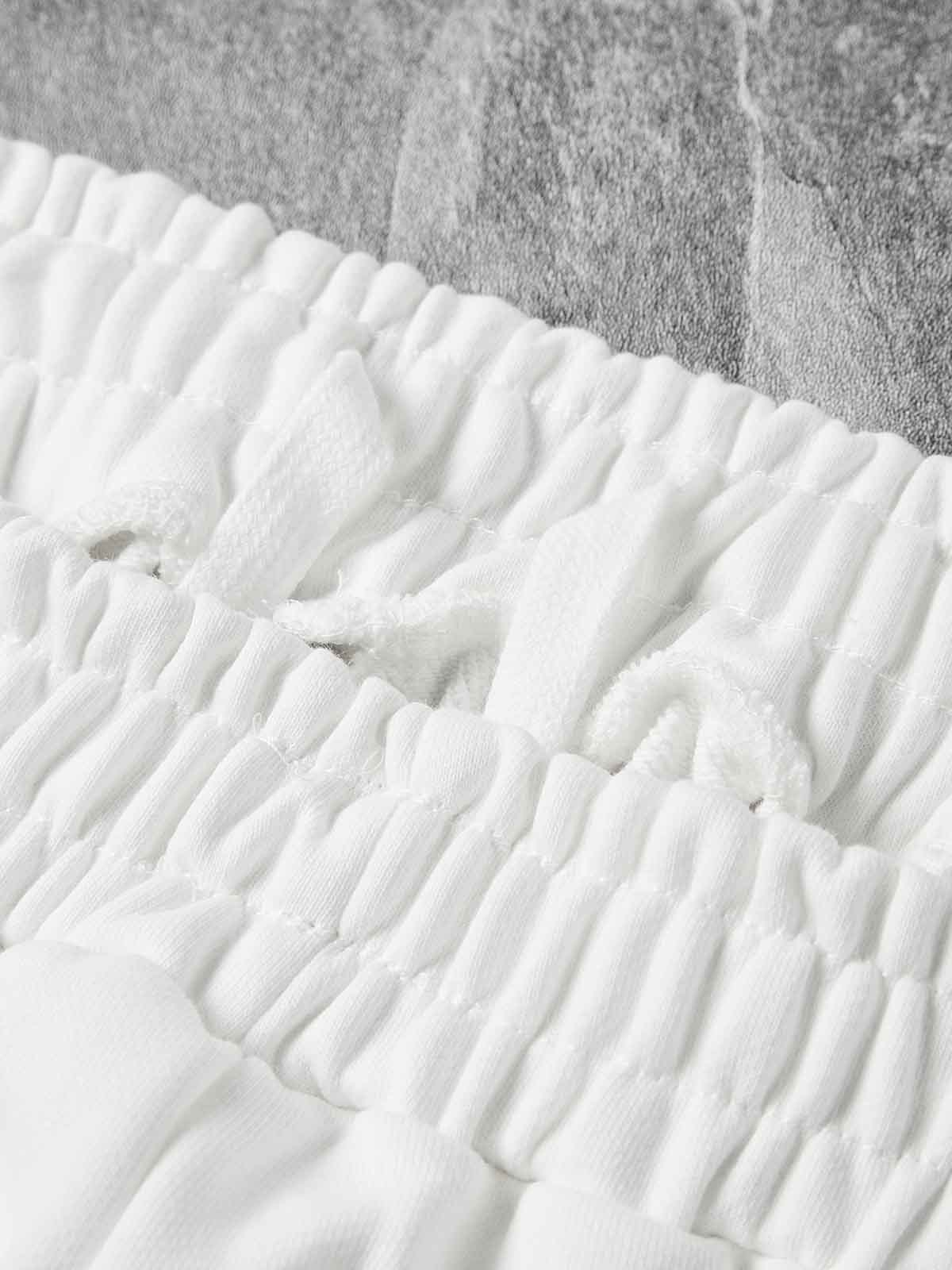 NOISSEY "Oceania" Marine Life Graphic Heavyweight Wide-Leg Sweat Shorts