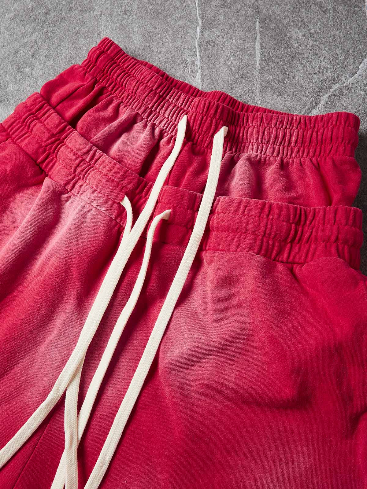 NOISSEY Rhinestone Gothic Cross Heavy Sweat Shorts - 4 Colors Available