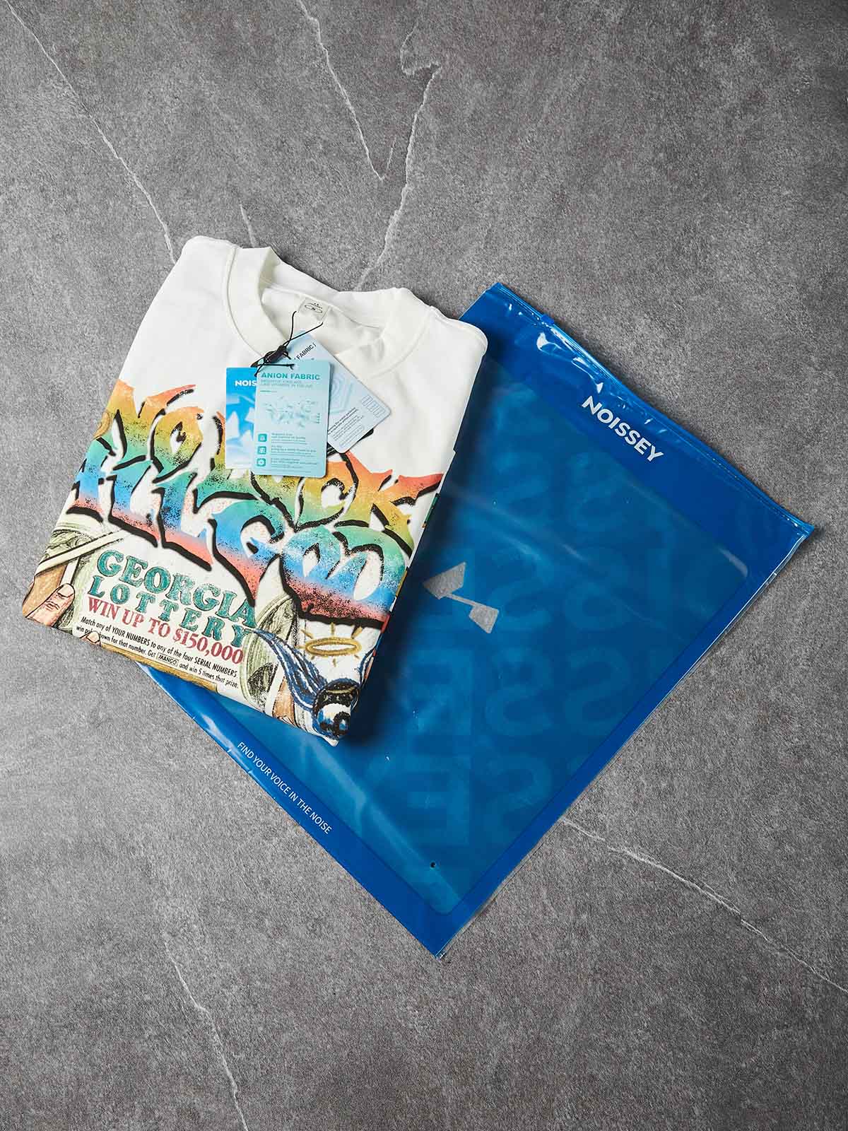 NOISSEY "NO LUCK ALL GOD" GRAFFITI ARTWORK SWEATSHIRT