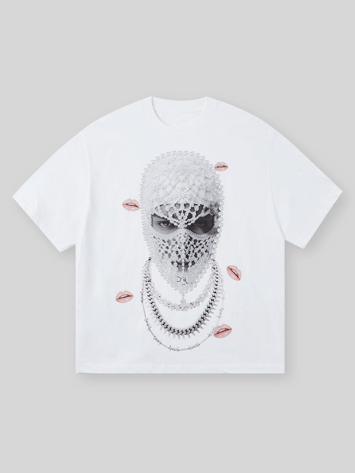 T-shirt imprimé masque strass BOUNCE BACK©