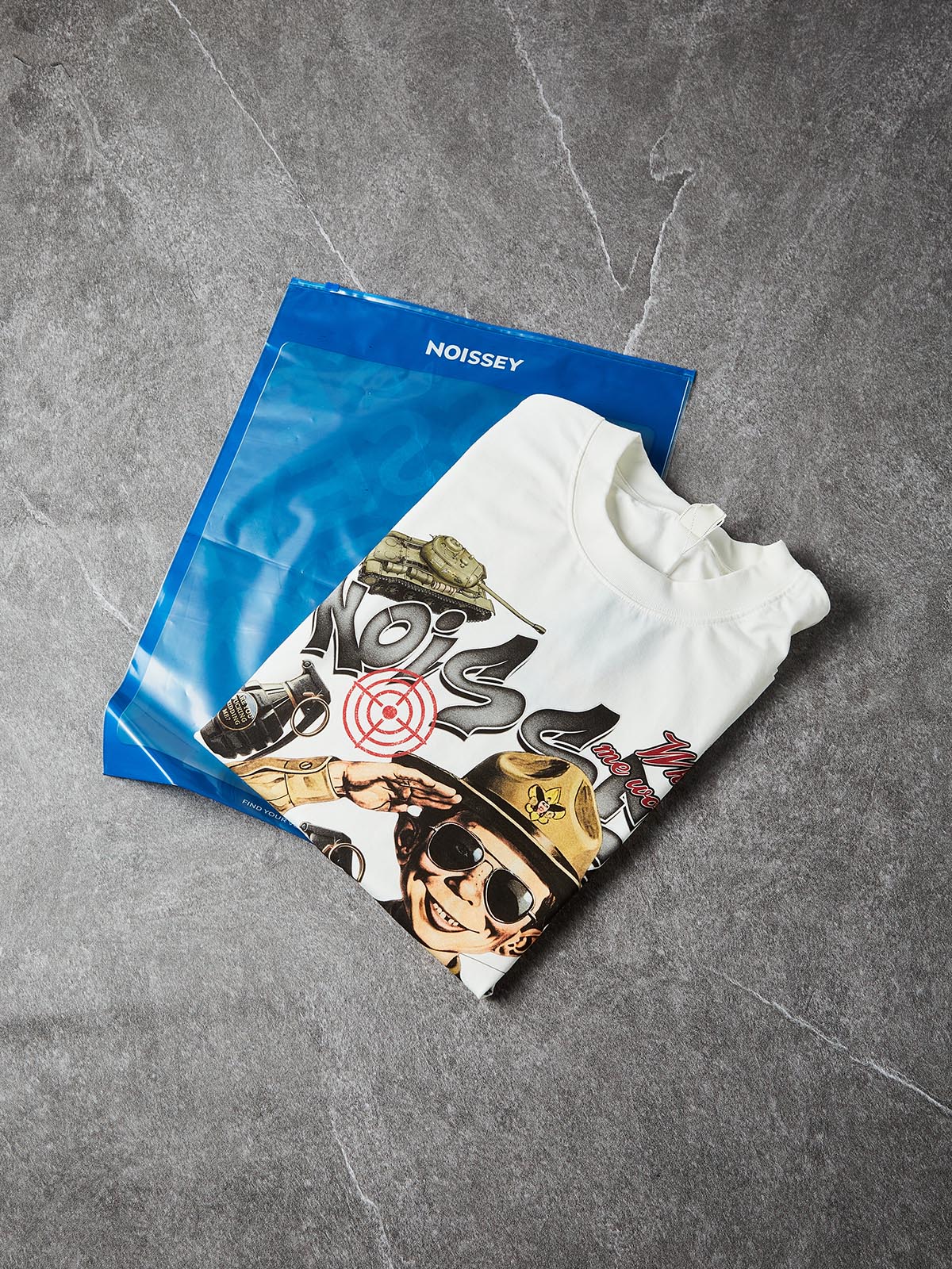 NOISSEY "Bad Boy Scout" Graffiti Art Print Oversized T-Shirt