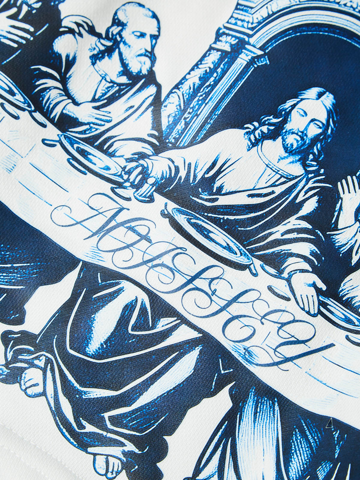 NOISSEY "The Last Supper" Classical Art Graphic Heavyweight Wide-Leg Sweatpants