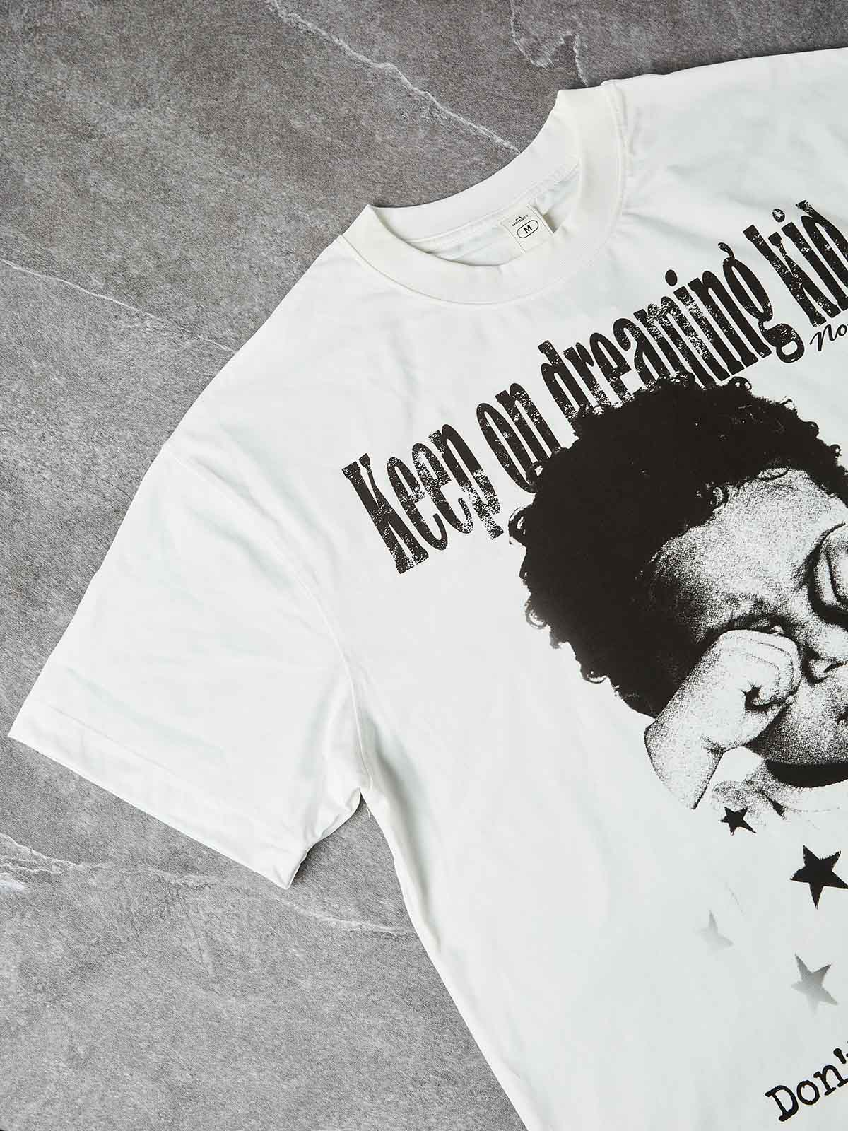 NOISSEY "Dreaming Kid" Vintage Graphic Art Heavyweight T-Shirt