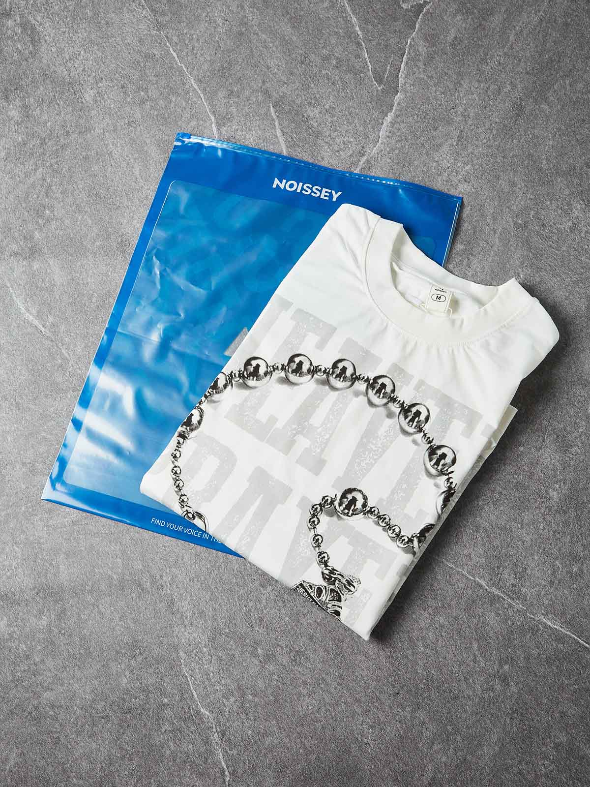 NOISSEY "Heaven Prayer Time" Rosary & Cross Graphic Art Heavyweight T-Shirt