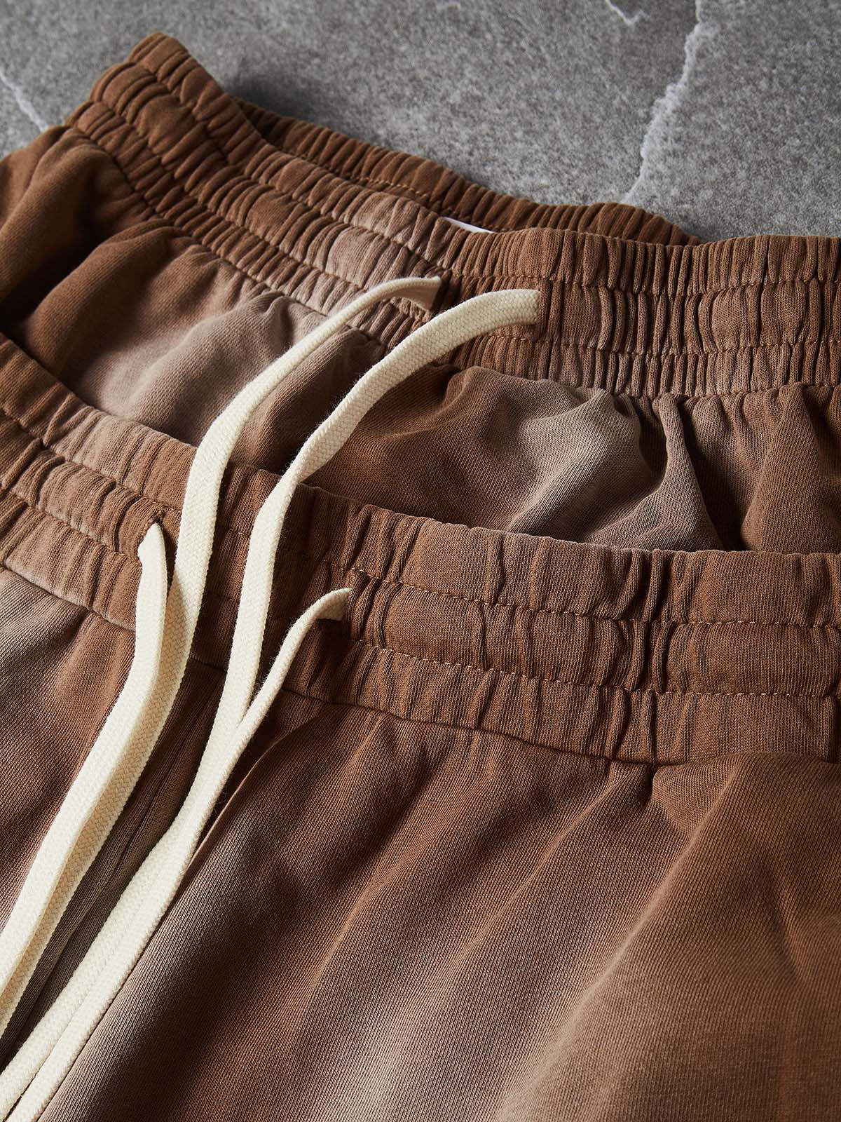 NOISSEY Rhinestone Gothic Cross Heavy Sweat Shorts - 4 Colors Available