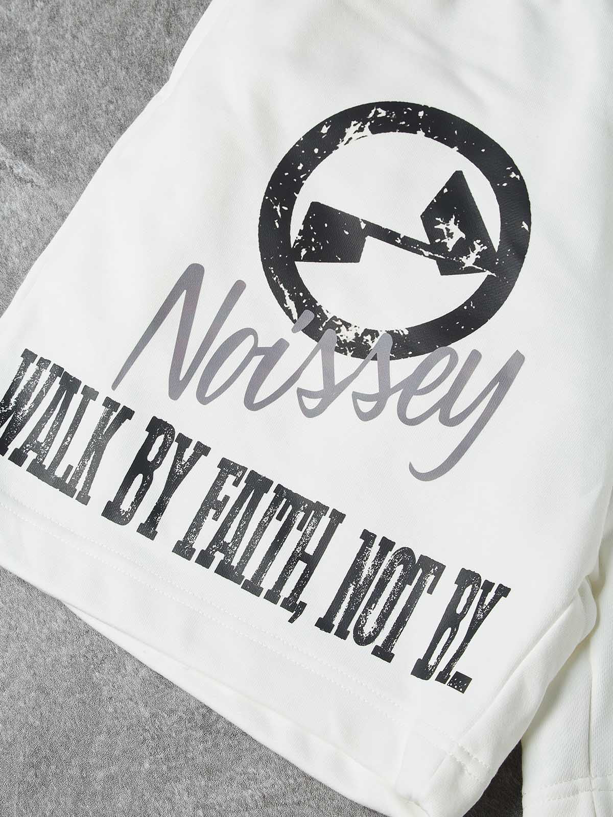 NOISSEY "WALK BY FAITH" MONOCHROME CHILD ART SHORTS
