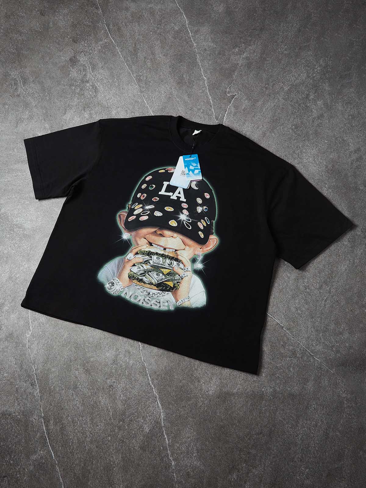 NOISSEY "MONEY BURGER" GLITTER BOY ART TEE