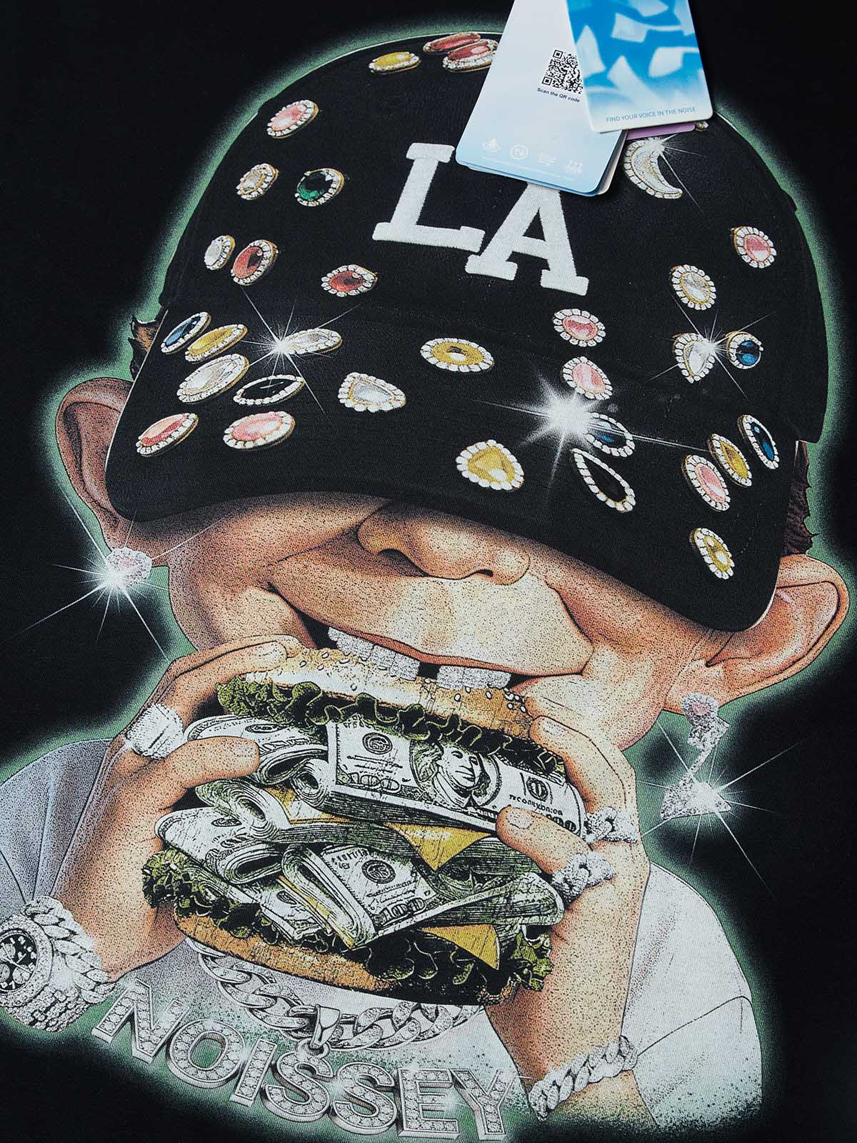 NOISSEY "MONEY BURGER" GLITTER BOY ART TEE