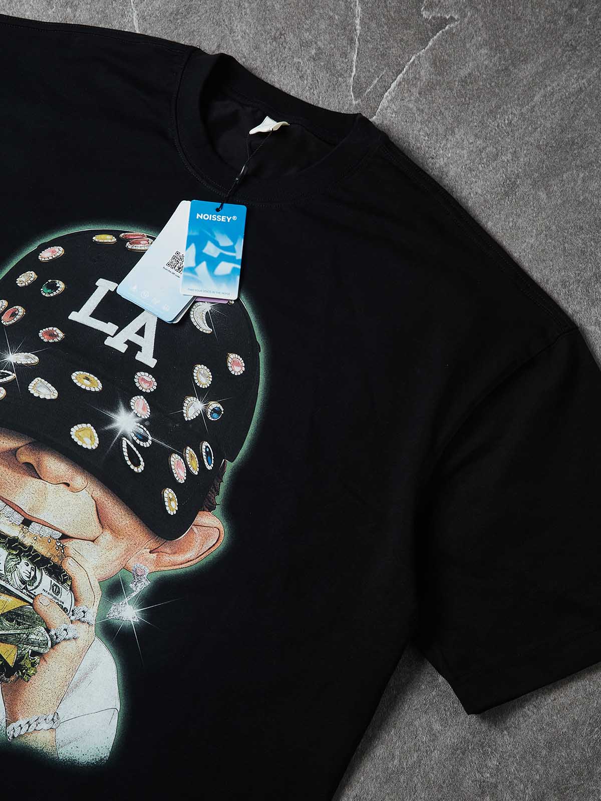 NOISSEY "MONEY BURGER" GLITTER BOY ART TEE