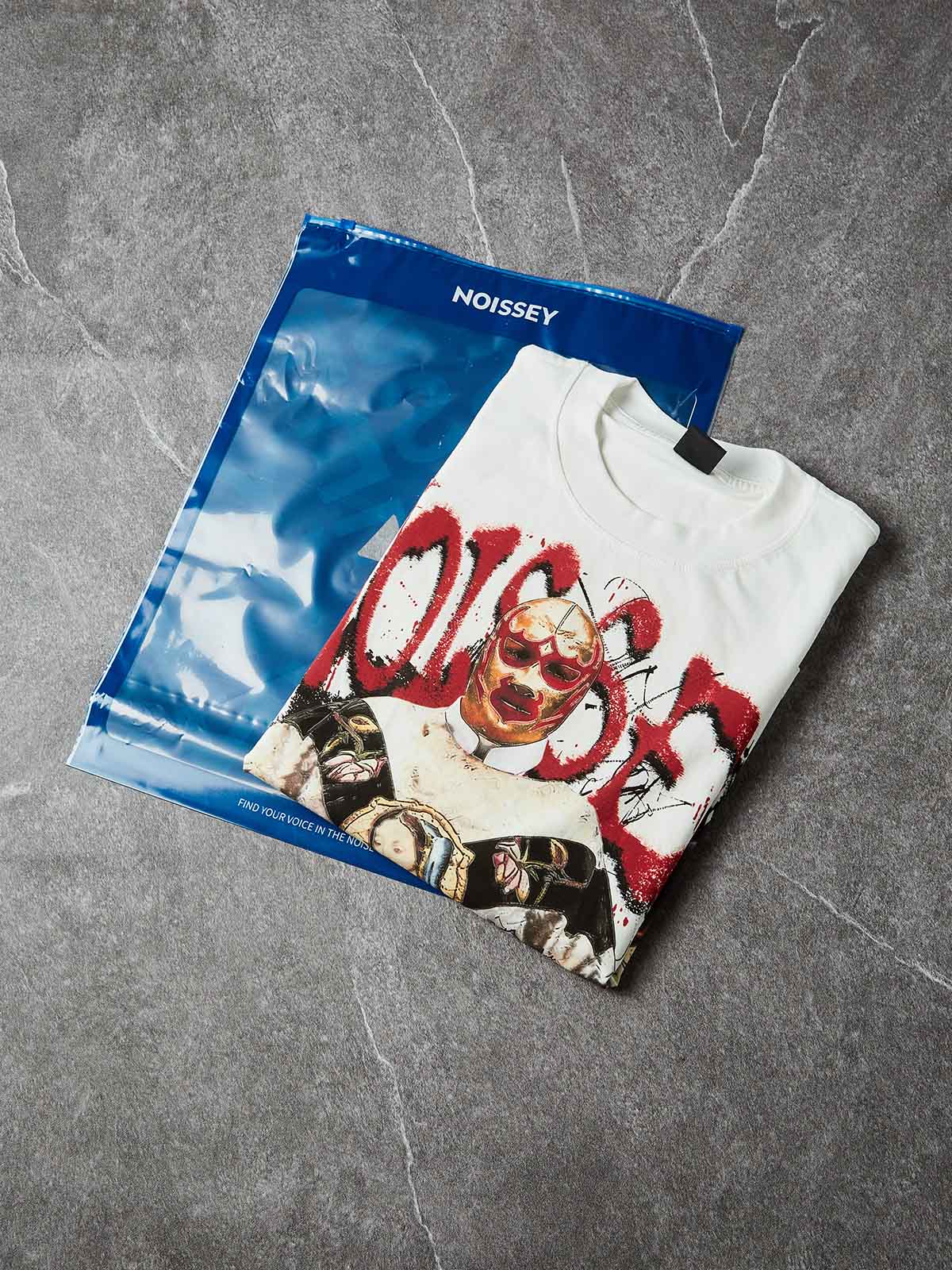 NOISE FAD VOICE THEN — Wrestler Priest Graffiti Art Print Short-Sleeve T-Shirt