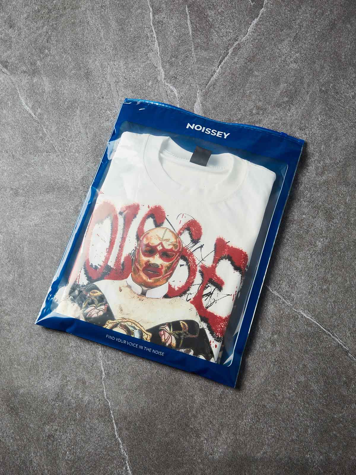 NOISE FAD VOICE THEN — Wrestler Priest Graffiti Art Print Short-Sleeve T-Shirt