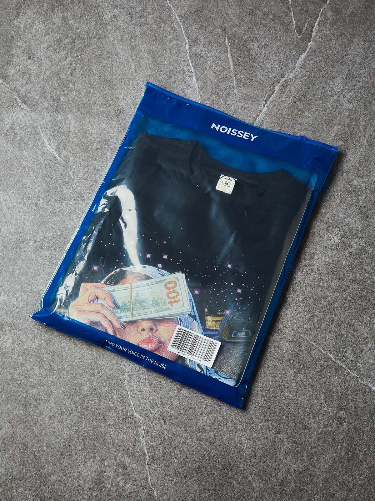 NOISSEY ""Starlight Noir" Neon Lady Art Print Boxy Tee