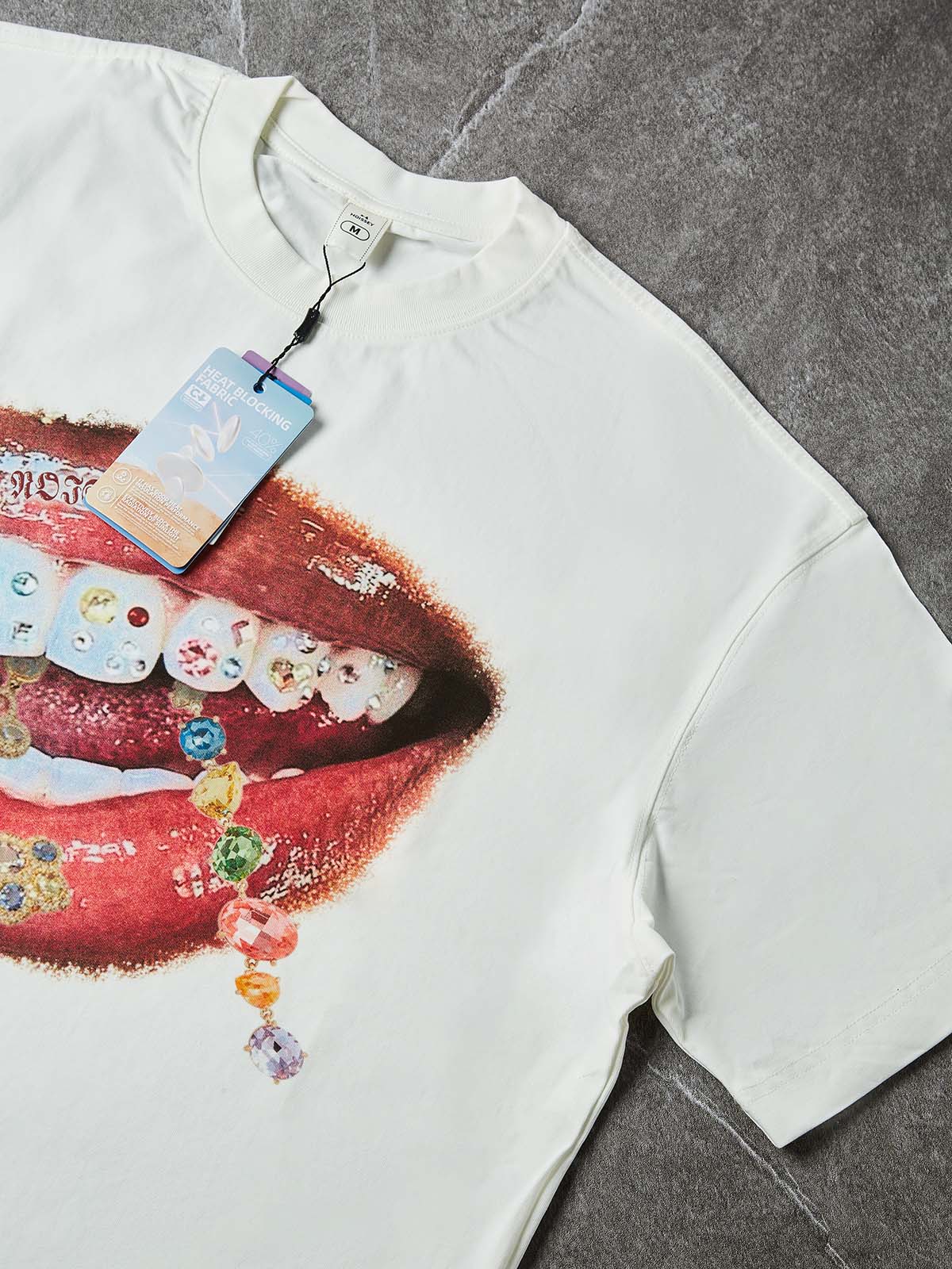 Diamond Cross Grillz" Boxy Oversized Heavyweight Cooling Tee