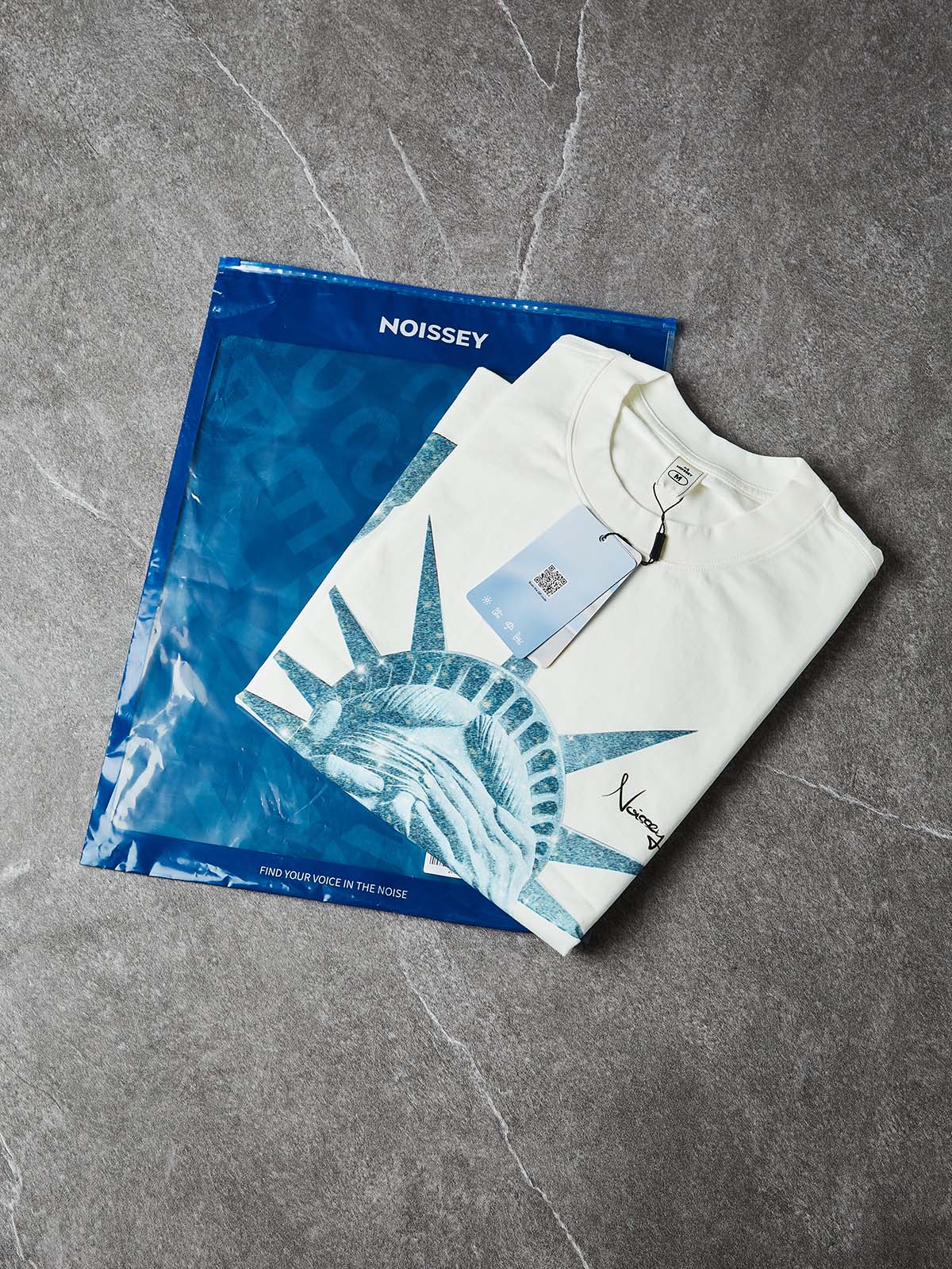 NOISSEY Liberty Blinded Boxy Diamond Heavyweight Cooling Tee