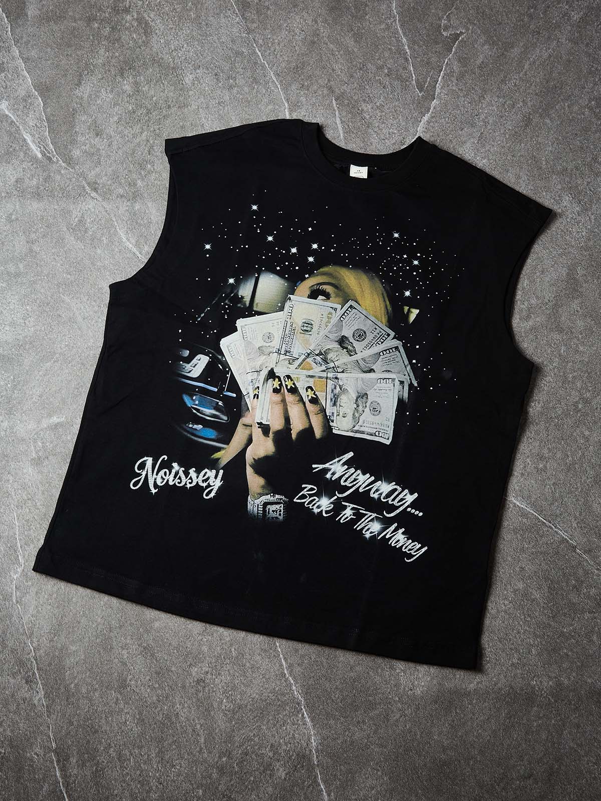 NOISSEY "STARLIGHT CRUISE" MIDNIGHT GLOW ART PRINT TANK TOP