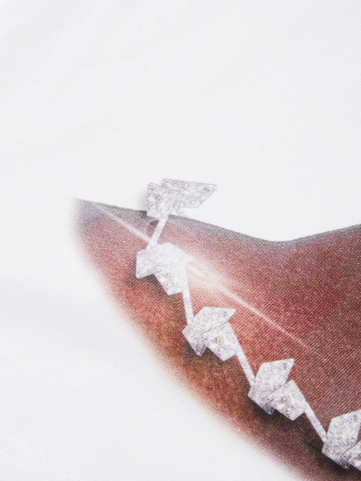 BOUNCE BACK© Colorful shell diamond braided print T-shirt