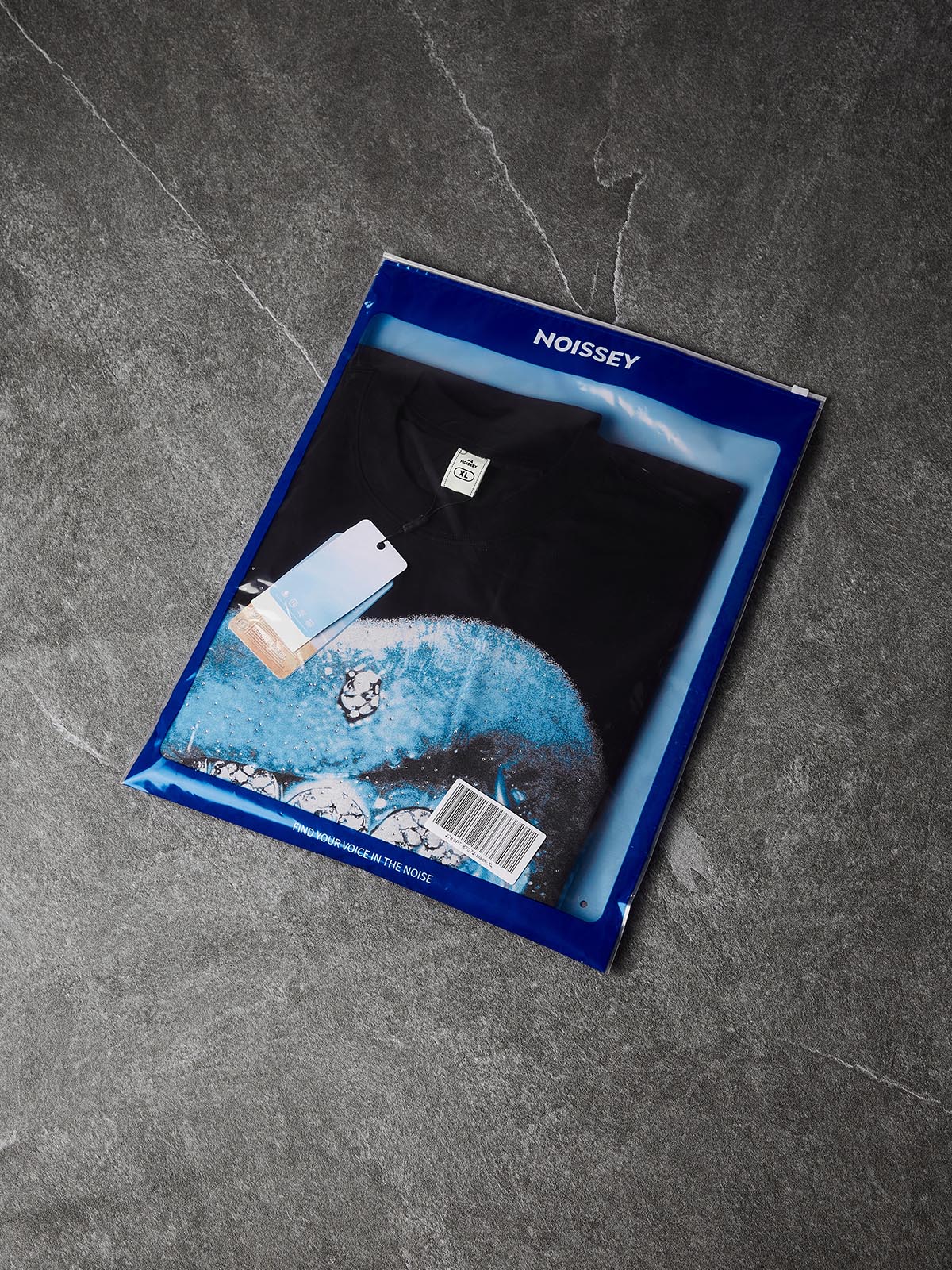 NOISSEY "GLACIER GRILLZ" ICE FLAME ARTWORK OVERSIZED TEE