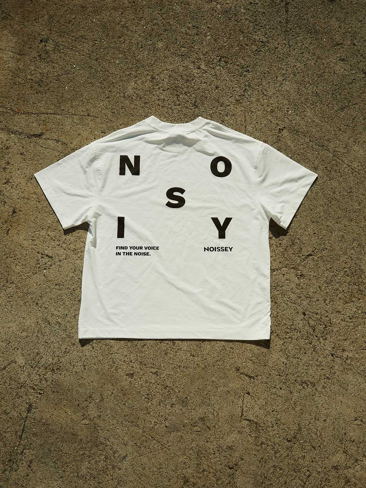 Flat lay of the Noissey Ice-Touch cooling t-shirt showcasing the crisp shape-retention fabric.
