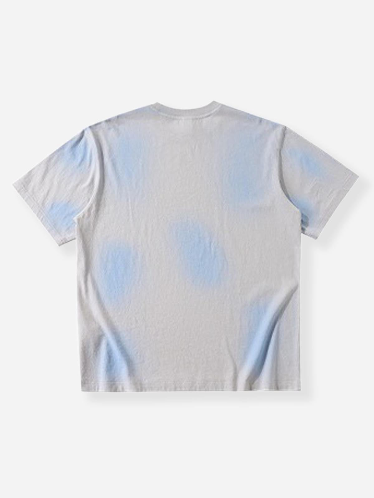 NOISSEY "LIVING IN THE PRESENT" ZEN - SPRAY PRINT COTTON LINEN TEE