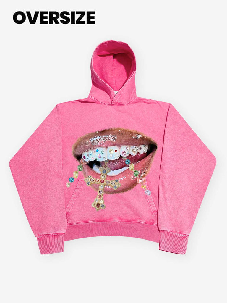 ミュージシャン CHRONOIZM PAIZLEY HOODIE XXL NOISSEY_pink_vintage_wash_hood