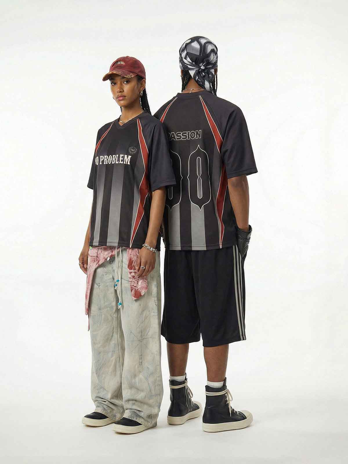 NOISSEY "NO PROBLEM" BLOKECORE JERSEY - DIGITAL PRINT V-NECK