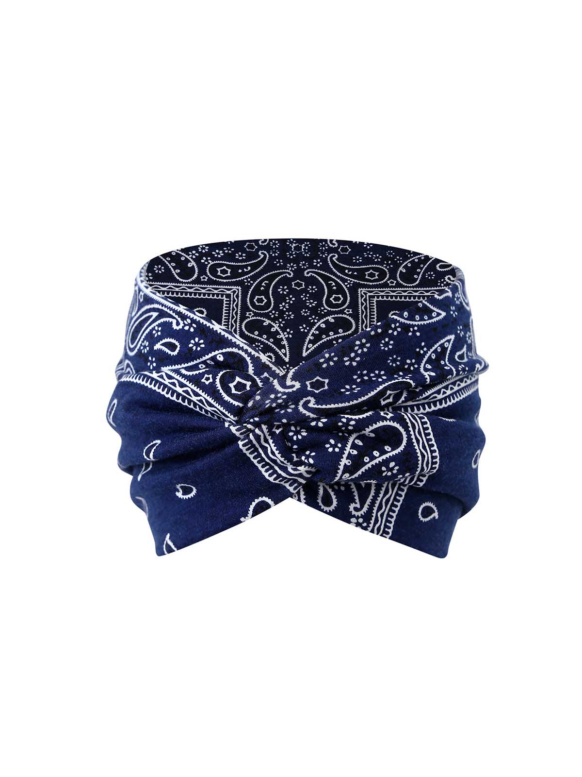 18cm Paisley Print Elastic Cotton Sport Headband Hair Accessory