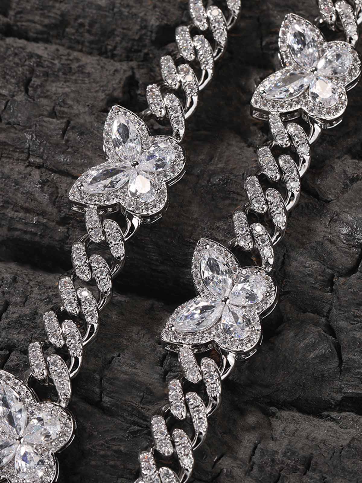 Light-Luxe Cubic Zirconia Butterfly Design accessories
