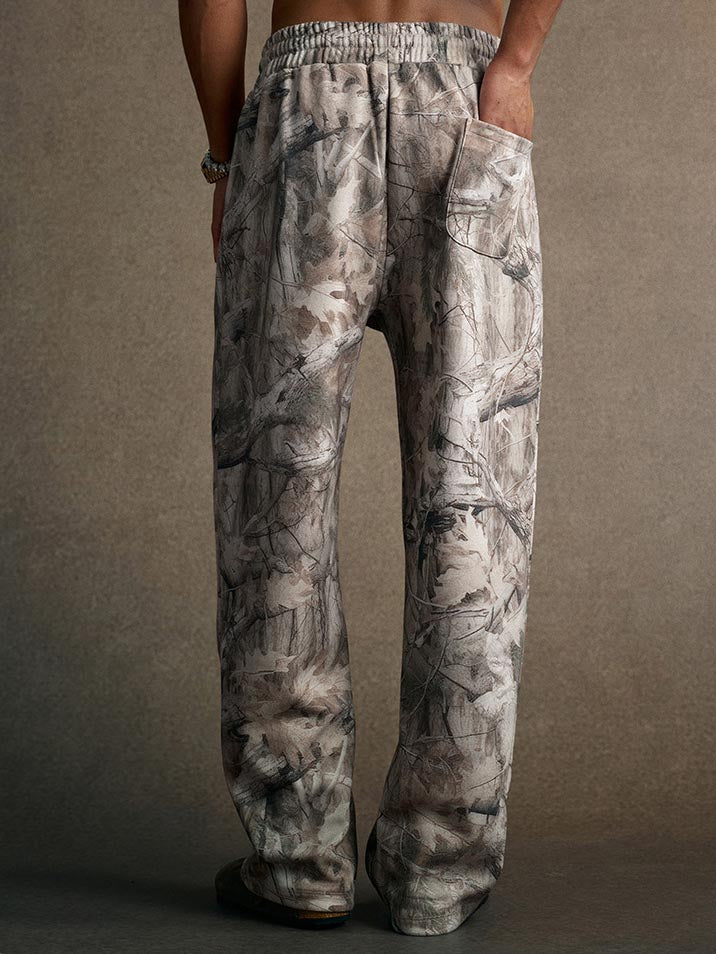 Camouflage Fleece-Lined Sweatpants