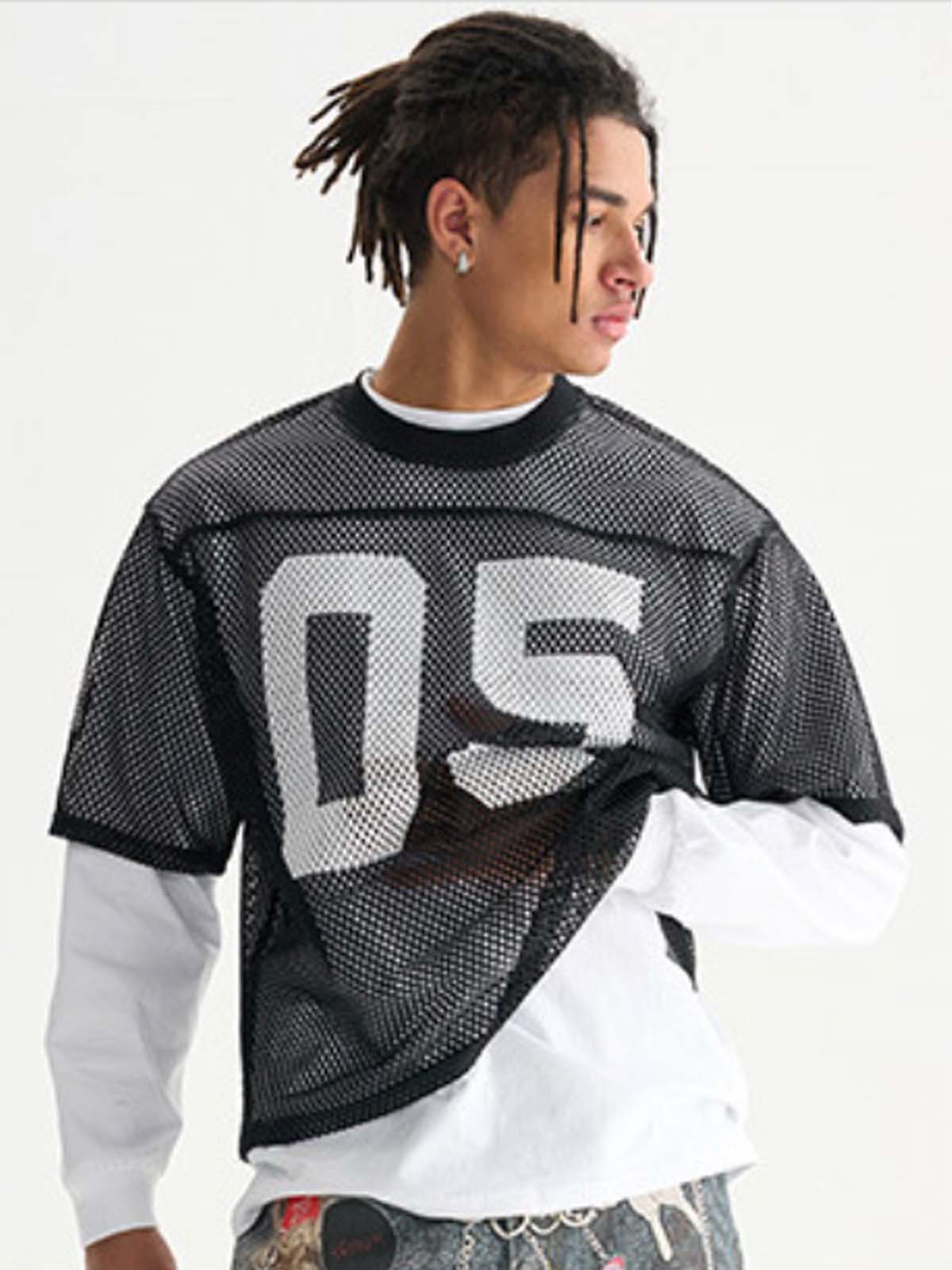 Trendy Sports Style Boxy Loose & Breathable Mesh Ball Uniform