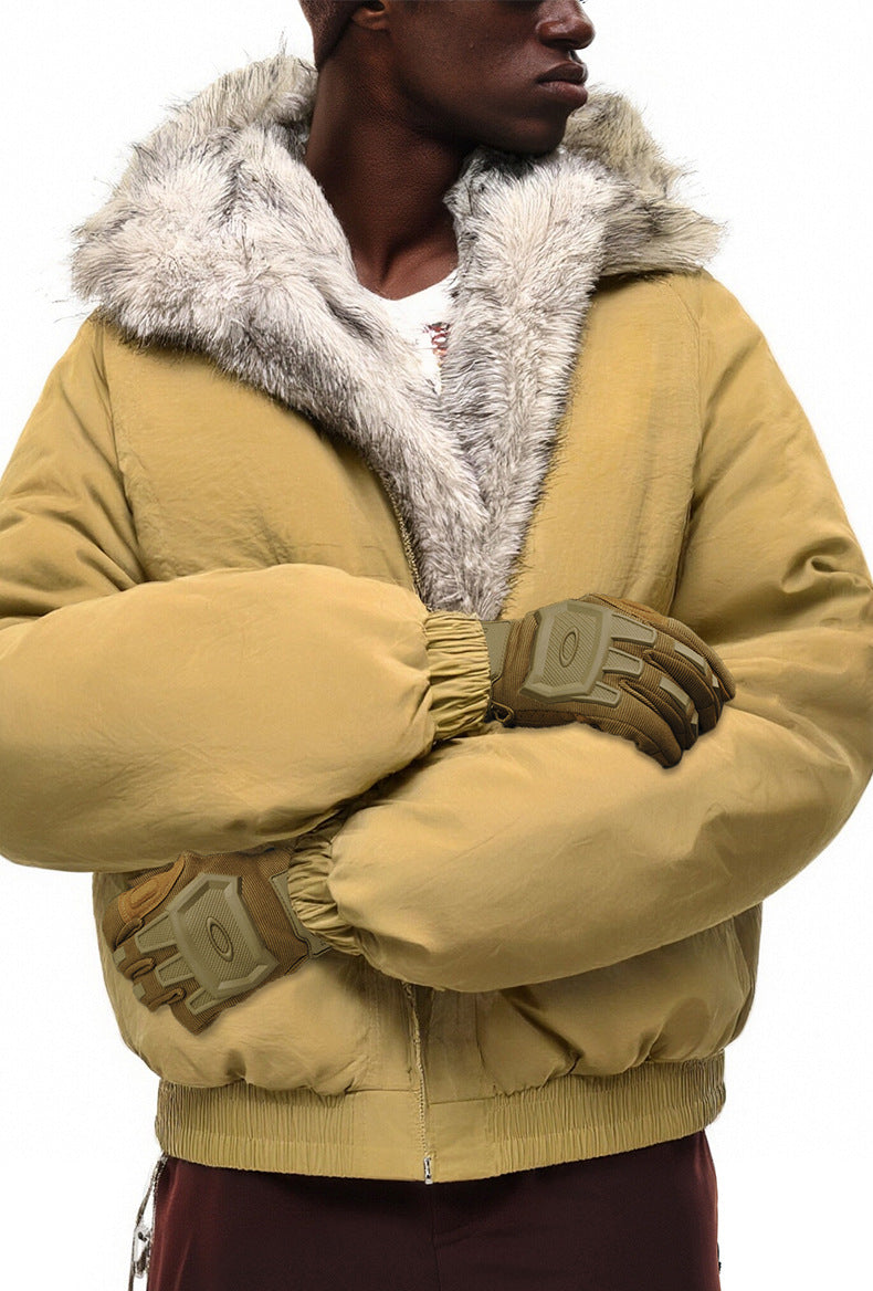 Windproof and Water-repellent Hooded Warm Jacket