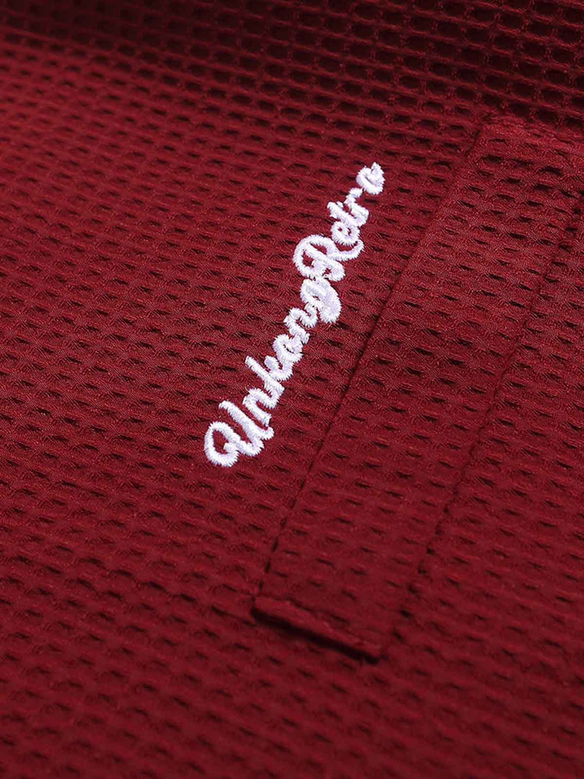 NOISSEY WAFFLE KNIT SHORT SLEEVE SHIRT WITH METALLIC BUCKLES