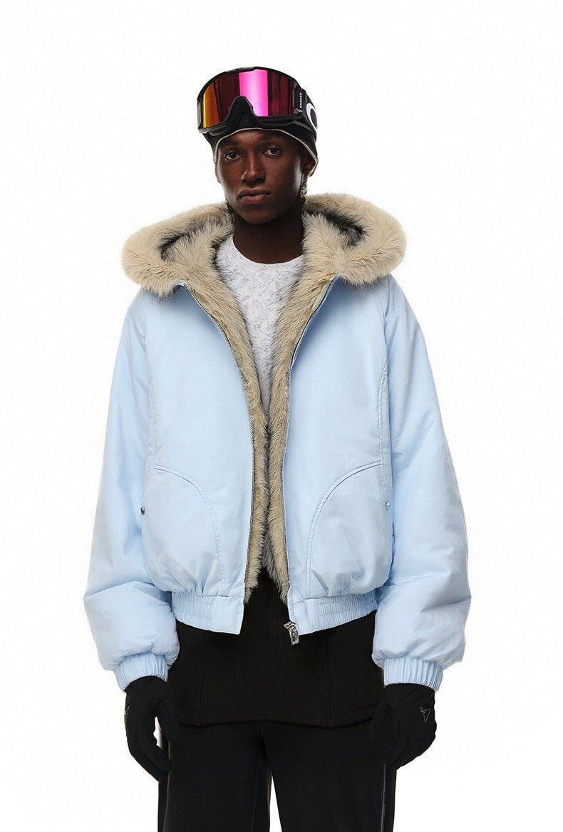 Windproof and Water-repellent Hooded Warm Jacket