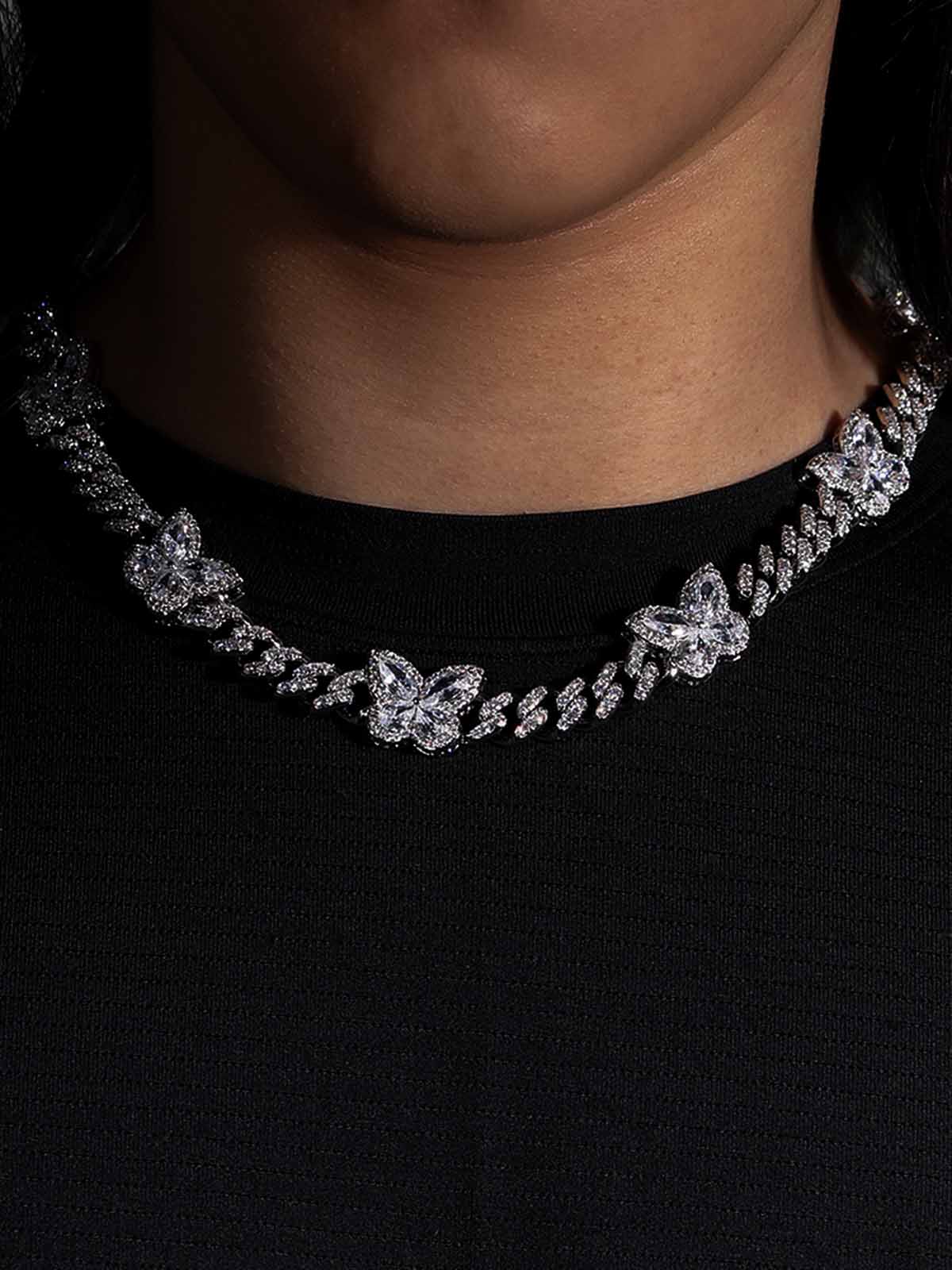 Light-Luxe Cubic Zirconia Butterfly Design accessories