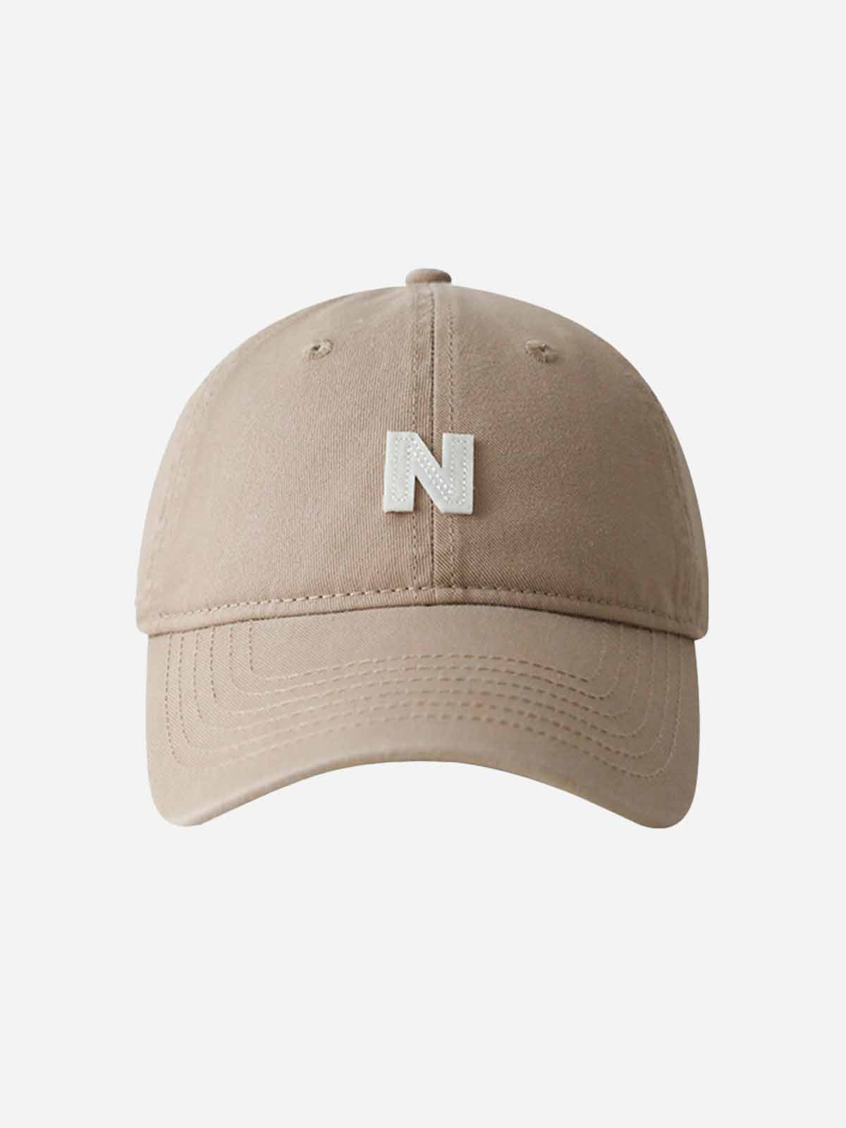 Versatile N-Letter Soft-Crown Baseball Cap
