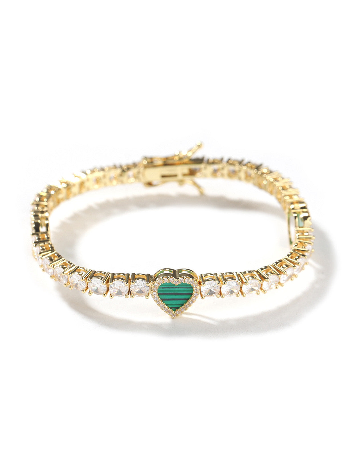 Colorful Heart Tennis Chain Premium Light Luxury Zircon Jewelry