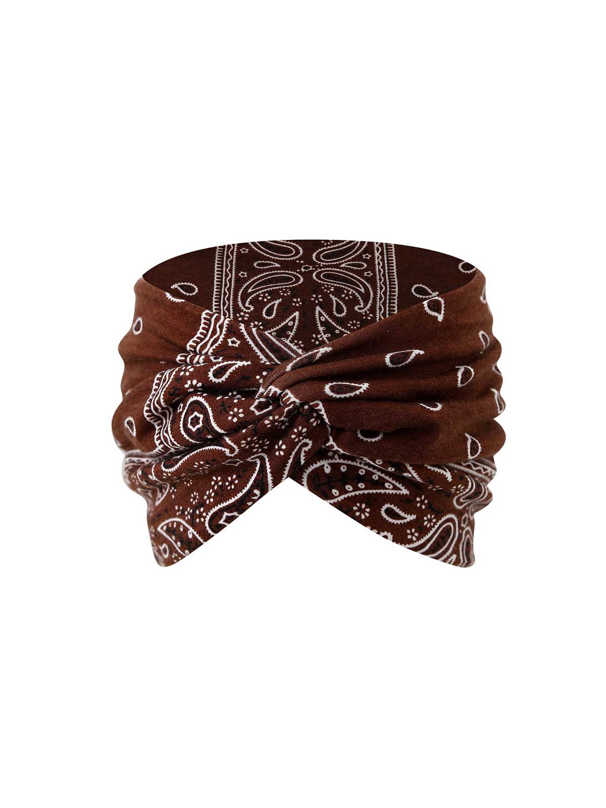 18cm Paisley Print Elastic Cotton Sport Headband Hair Accessory