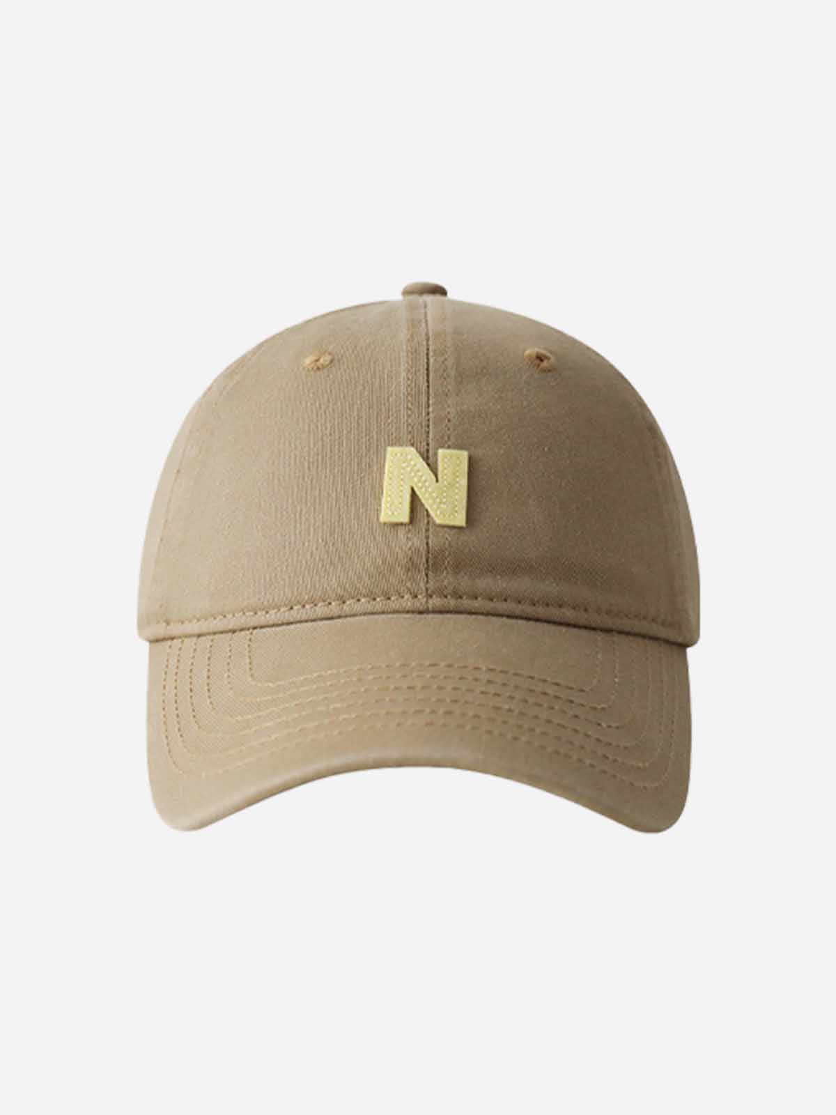 Versatile N-Letter Soft-Crown Baseball Cap